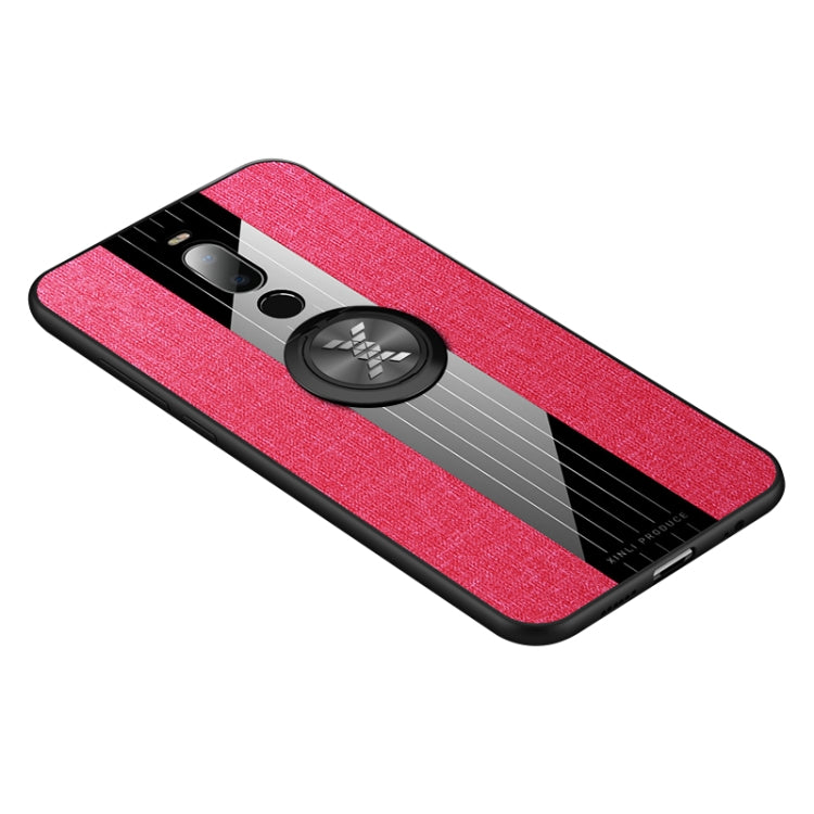 For Meizu Note 8 XINLI Stitching Cloth Texture Shockproof TPU Protective Case with Ring Holder(Red) - More Brand by XINLI | Online Shopping UK | buy2fix