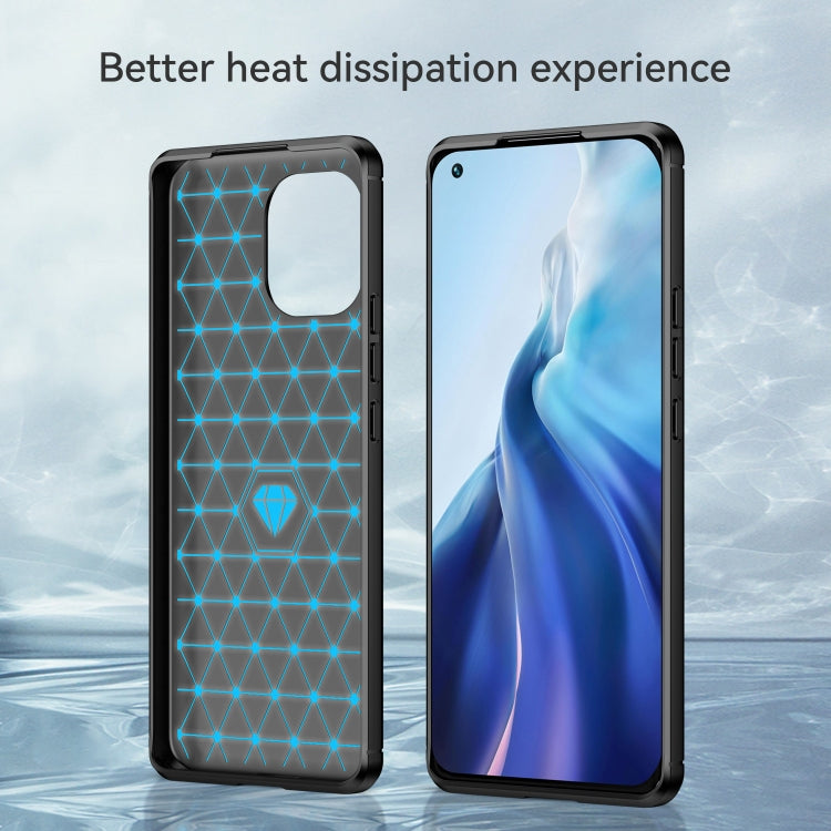 For Xiaomi Mi 11 Brushed Texture Carbon Fiber TPU Case(Black) - Xiaomi Cases by buy2fix | Online Shopping UK | buy2fix