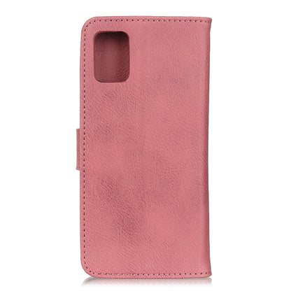 For Samsung Galaxy A52 5G / 4G KHAZNEH Cowhide Texture Horizontal Flip Leather Case with Holder & Card Slots & Wallet(Pink) by buy2fix