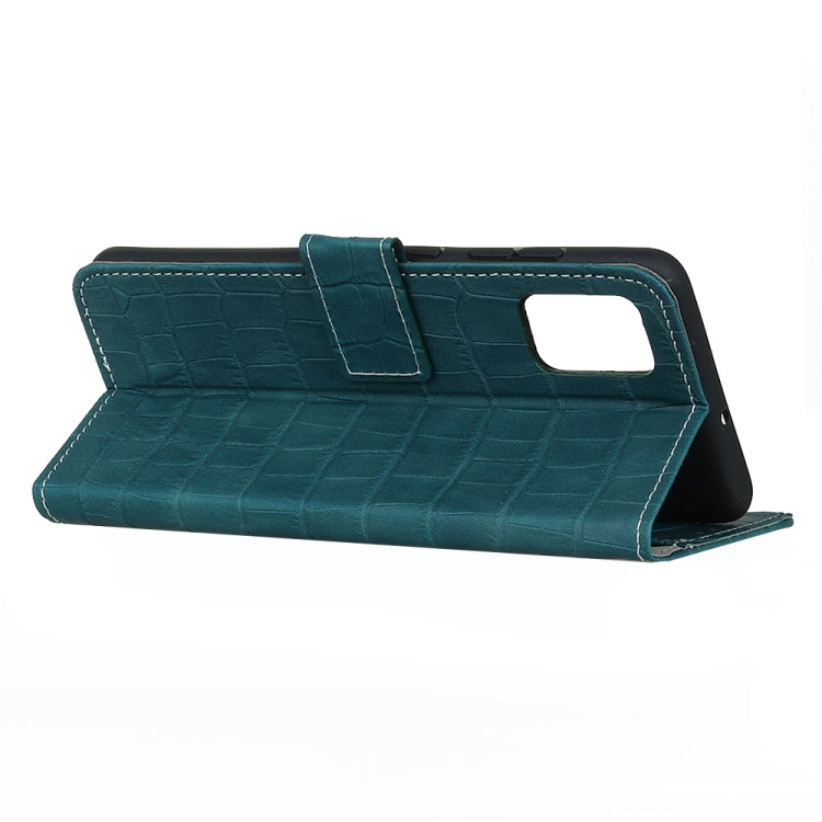 For Samsung Galaxy A52 5G / 4G Crocodile Texture Horizontal Flip Leather Case with Holder & Card Slots & Wallet(Green) by buy2fix