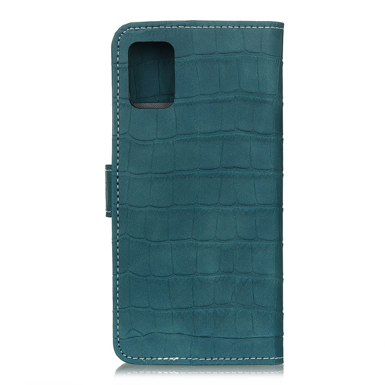 For Samsung Galaxy A72 5G / 4G Crocodile Texture Horizontal Flip Leather Case with Holder & Card Slots & Wallet(Green) by buy2fix