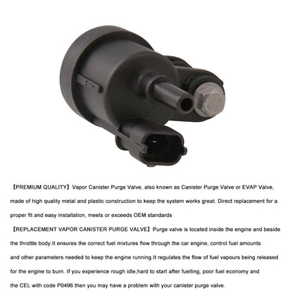 Car Emission Vapor Canister Purge Solenoid Valve EVAP Valve - Engine Fittings by buy2fix | Online Shopping UK | buy2fix