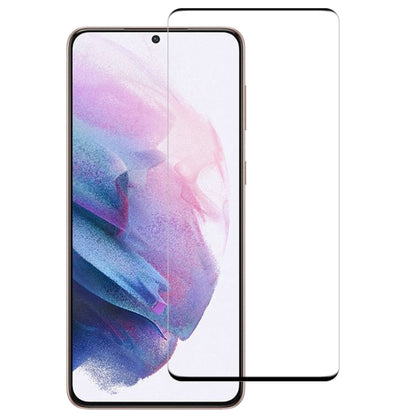 For Samsung Galaxy S21+ 5G 3D Curved Edge Full Screen Tempered Glass Film(Black) - Galaxy Tempered Glass by buy2fix | Online Shopping UK | buy2fix