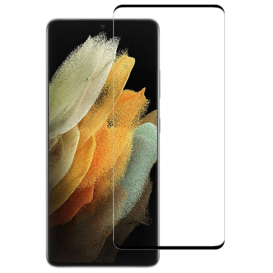 For Samsung Galaxy S21 Ultra 5G 3D Curved Edge Full Screen Tempered Glass Film(Black) - Galaxy Tempered Glass by buy2fix | Online Shopping UK | buy2fix