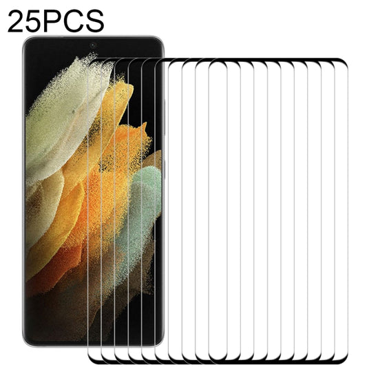 For Samsung Galaxy S21 Ultra 5G 25pcs 3D Curved Edge Full Screen Tempered Glass Film - Galaxy Tempered Glass by buy2fix | Online Shopping UK | buy2fix