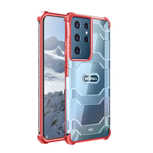 For Samsung Galaxy S21 Ultra 5G wlons Explorer Series PC+TPU Protective Case(Red) - Galaxy S21 Ultra 5G Cases by wlons | Online Shopping UK | buy2fix