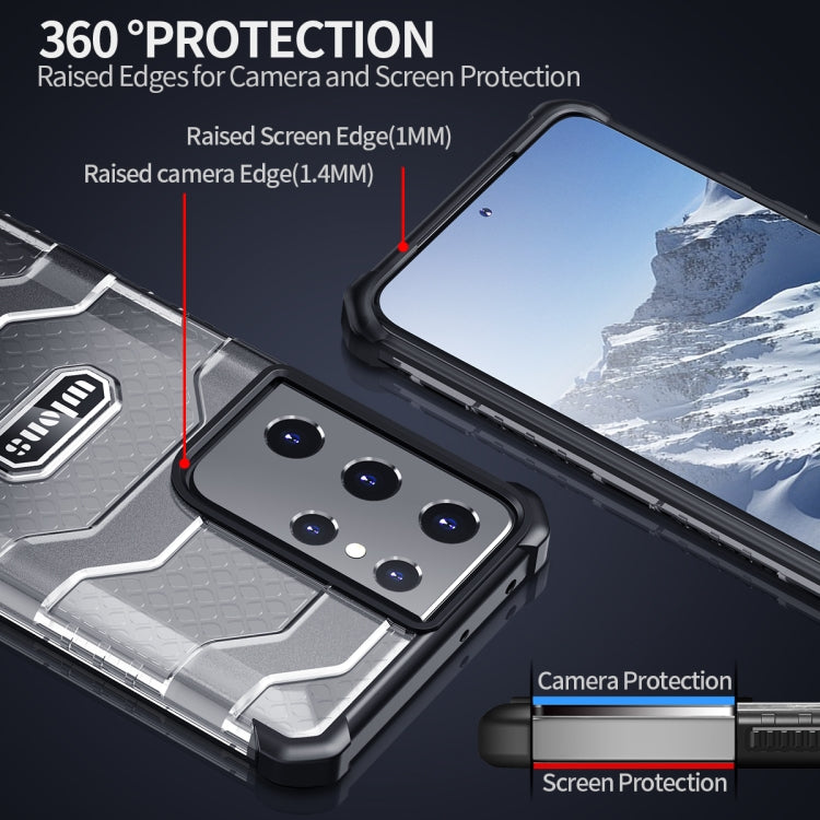 For Samsung Galaxy S21 Ultra 5G wlons Explorer Series PC+TPU Protective Case(Red) - Galaxy S21 Ultra 5G Cases by wlons | Online Shopping UK | buy2fix