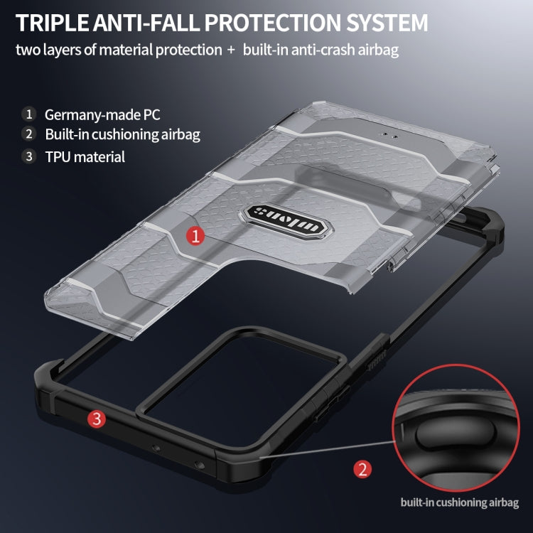 For Samsung Galaxy S21 Ultra 5G wlons Explorer Series PC+TPU Protective Case(Red) - Galaxy S21 Ultra 5G Cases by wlons | Online Shopping UK | buy2fix