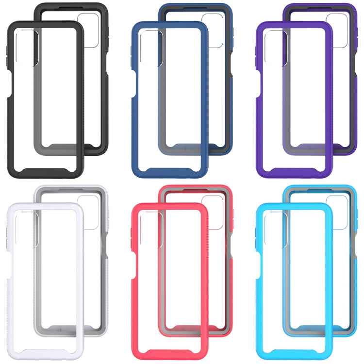 For Samsung Galaxy A32 5G Starry Sky Solid Color Series Shockproof PC + TPU Protective Case(Sky Blue) by buy2fix