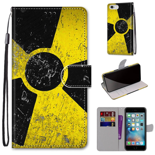 Coloured Drawing Cross Texture Horizontal Flip PU Leather Case with Holder & Card Slots & Wallet & Lanyard For iPhone 6 / 6s(Yellow Black Logo) - More iPhone Cases by buy2fix | Online Shopping UK | buy2fix