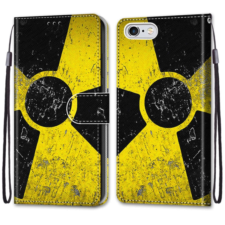 Coloured Drawing Cross Texture Horizontal Flip PU Leather Case with Holder & Card Slots & Wallet & Lanyard For iPhone 6 / 6s(Yellow Black Logo) - More iPhone Cases by buy2fix | Online Shopping UK | buy2fix