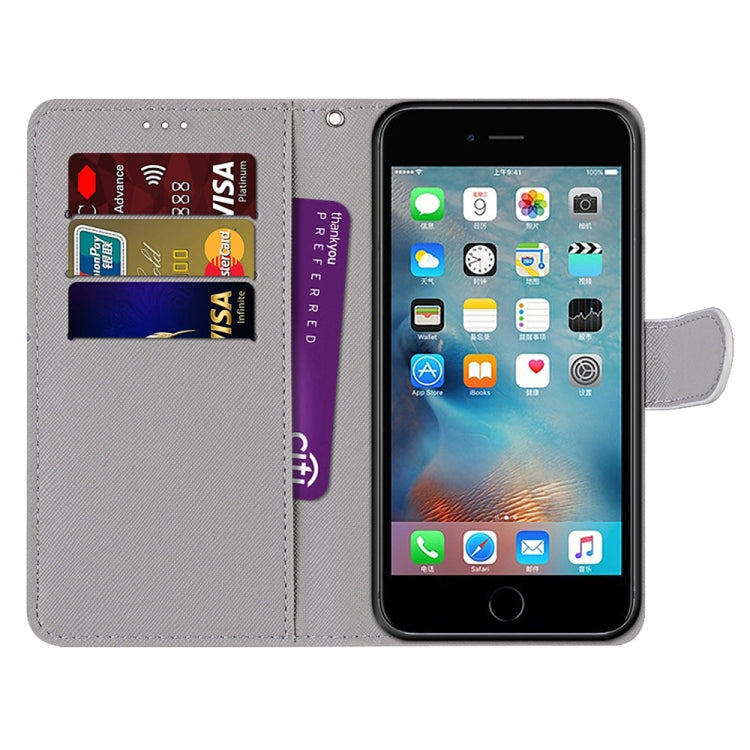 Coloured Drawing Cross Texture Horizontal Flip PU Leather Case with Holder & Card Slots & Wallet & Lanyard For iPhone 6 / 6s(Yellow Black Logo) - More iPhone Cases by buy2fix | Online Shopping UK | buy2fix