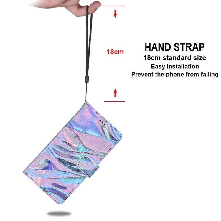 For iPhone 12 mini Coloured Drawing Cross Texture Horizontal Flip PU Leather Case with Holder & Card Slots & Wallet & Lanyard (Fluorescent Water Texture) - iPhone 12 mini Cases by buy2fix | Online Shopping UK | buy2fix