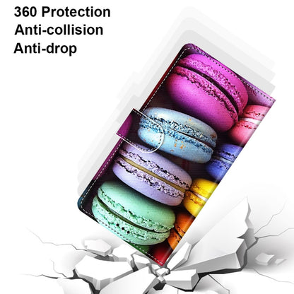 For iPhone 12 mini Coloured Drawing Cross Texture Horizontal Flip PU Leather Case with Holder & Card Slots & Wallet & Lanyard (Colorful Cakes) - iPhone 12 mini Cases by buy2fix | Online Shopping UK | buy2fix