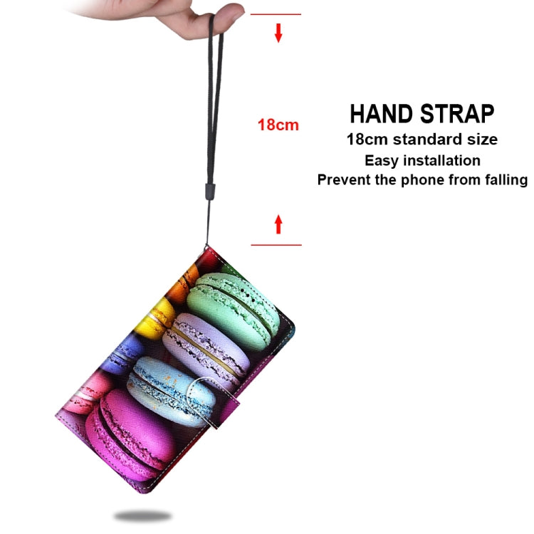 For iPhone 12 mini Coloured Drawing Cross Texture Horizontal Flip PU Leather Case with Holder & Card Slots & Wallet & Lanyard (Colorful Cakes) - iPhone 12 mini Cases by buy2fix | Online Shopping UK | buy2fix