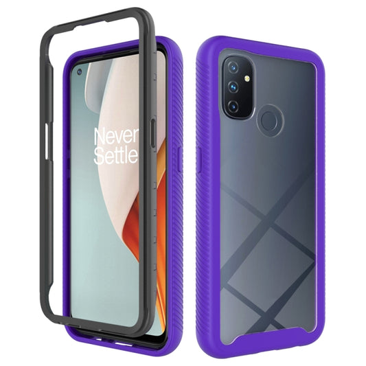 For OnePlus Nord N100 Starry Sky Solid Color Series Shockproof PC + TPU Protective Case(Purple) - OnePlus Cases by buy2fix | Online Shopping UK | buy2fix