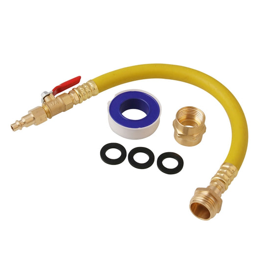 RV Hose Kit Sprinkler Spray Adapter 15 inch Hose + 1/4 inch Industrial Plug + Switch Valve by buy2fix