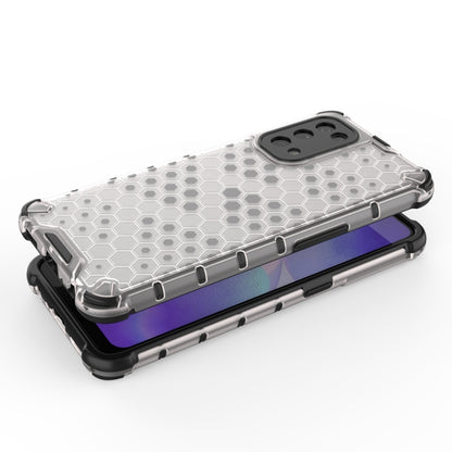 For Oppo Reno5 5G Shockproof Honeycomb PC + TPU Case(White) - OPPO Cases by buy2fix | Online Shopping UK | buy2fix