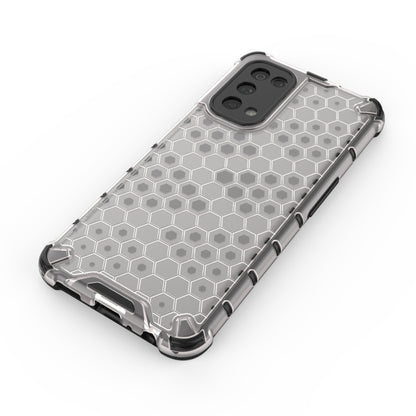 For Oppo Reno5 5G Shockproof Honeycomb PC + TPU Case(White) - OPPO Cases by buy2fix | Online Shopping UK | buy2fix