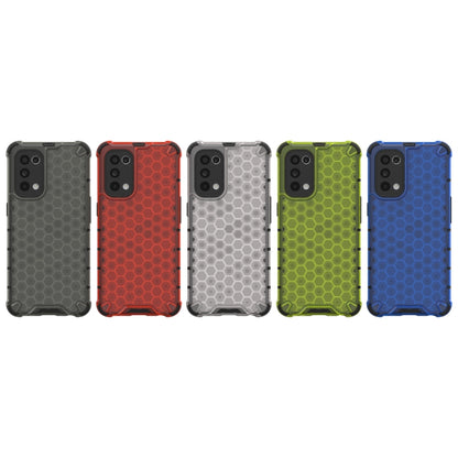 For Oppo Reno5 5G Shockproof Honeycomb PC + TPU Case(Red) - OPPO Cases by buy2fix | Online Shopping UK | buy2fix