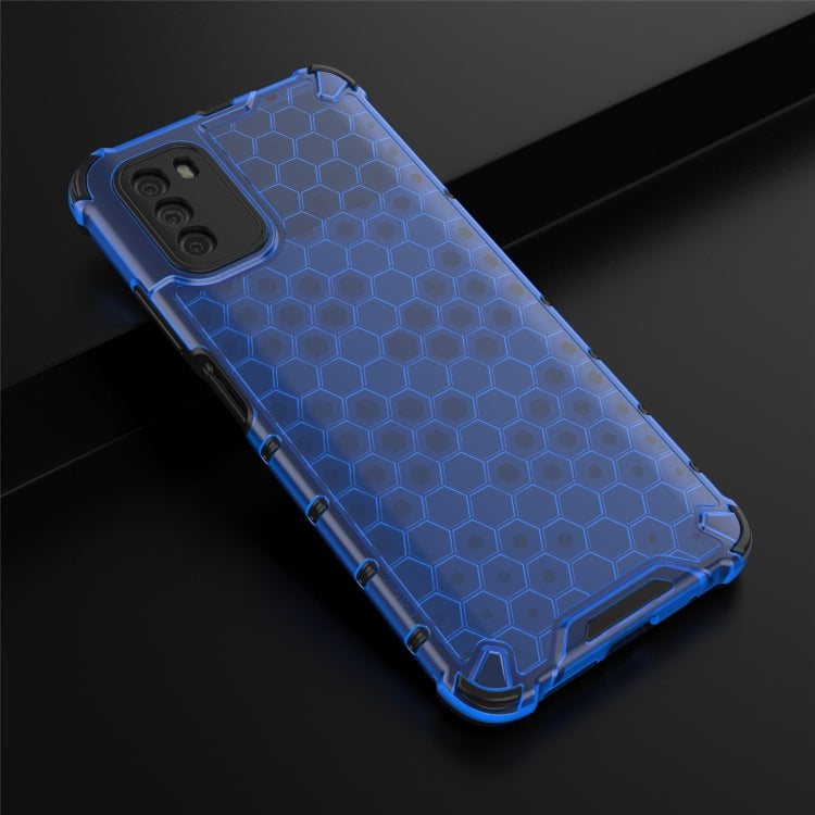 For Xiaomi Poco M3 Shockproof Honeycomb PC + TPU Case(Blue) - Xiaomi Cases by buy2fix | Online Shopping UK | buy2fix