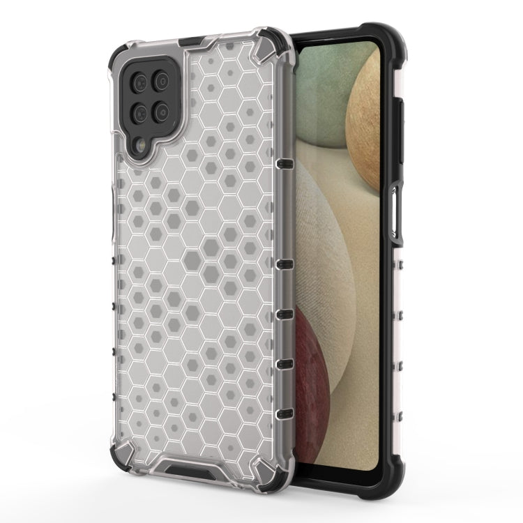 For Samsung Galaxy A12 Shockproof Honeycomb PC + TPU Case(White) by buy2fix