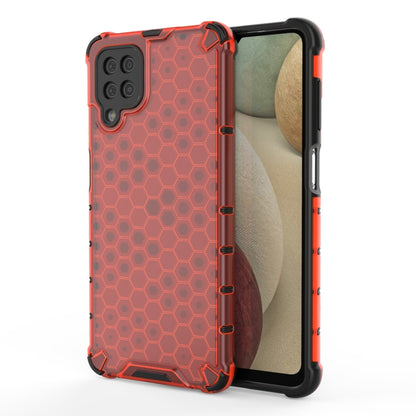 For Samsung Galaxy A12 Shockproof Honeycomb PC + TPU Case(Red) by buy2fix