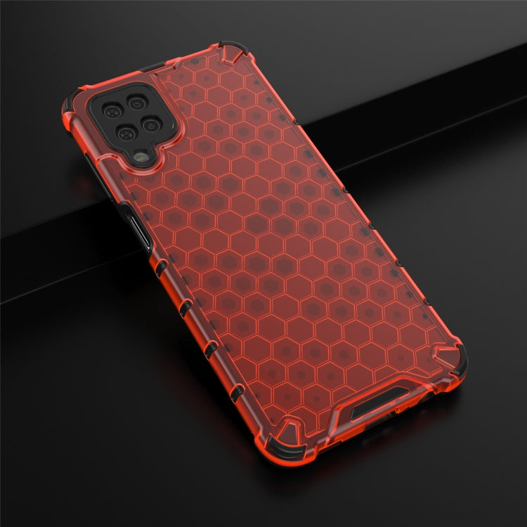 For Samsung Galaxy A12 Shockproof Honeycomb PC + TPU Case(Red) by buy2fix