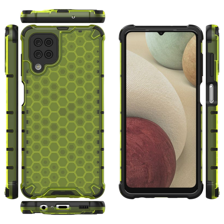 For Samsung Galaxy A12 Shockproof Honeycomb PC + TPU Case(Green) by buy2fix