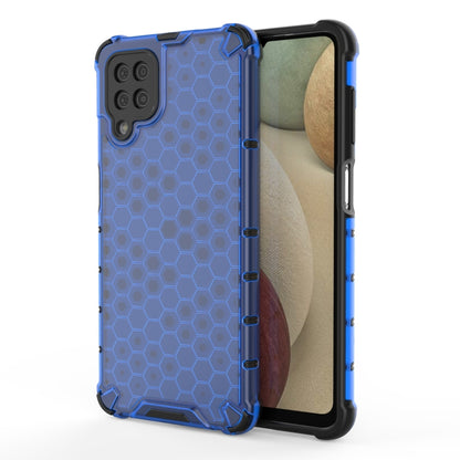 For Samsung Galaxy A12 Shockproof Honeycomb PC + TPU Case(Blue) by buy2fix