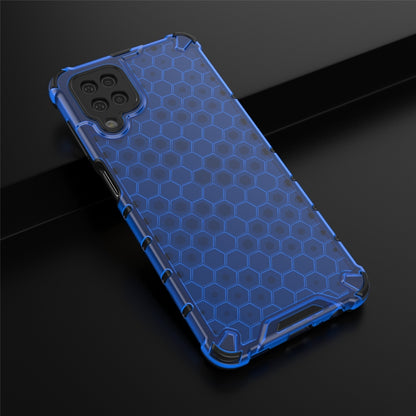 For Samsung Galaxy A12 Shockproof Honeycomb PC + TPU Case(Blue) by buy2fix