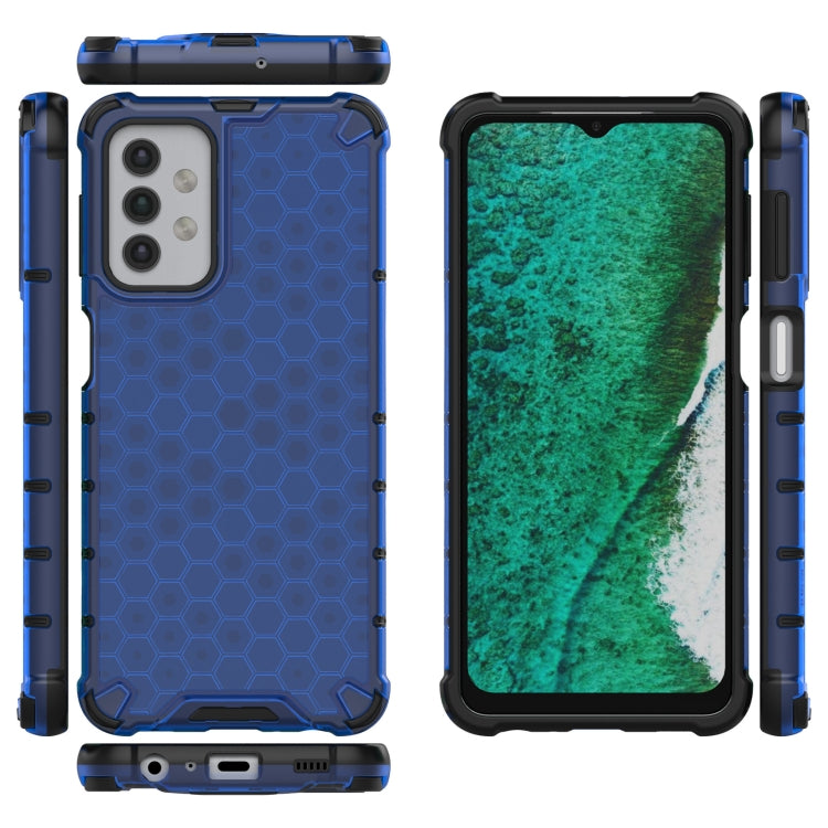 For Samsung Galaxy A32 5G Shockproof Honeycomb PC + TPU Case(Blue) by buy2fix