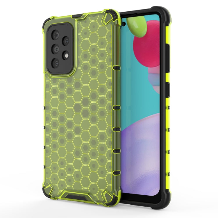 For Samsung Galaxy A52 5G/4G Shockproof Honeycomb PC + TPU Case(Green) by buy2fix