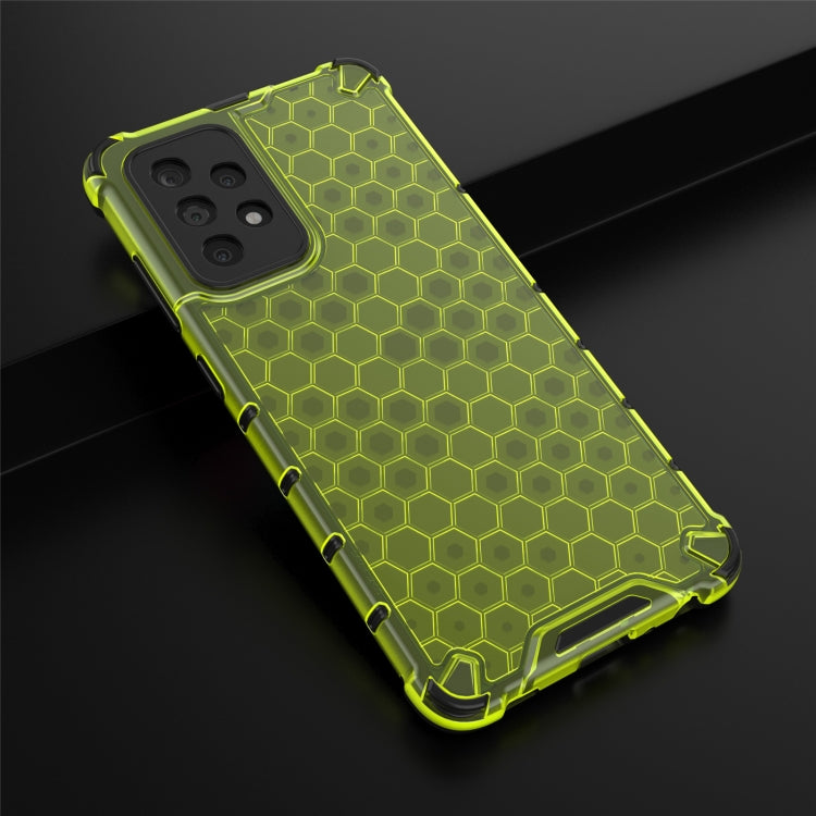 For Samsung Galaxy A52 5G/4G Shockproof Honeycomb PC + TPU Case(Green) by buy2fix