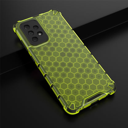 For Samsung Galaxy A52 5G/4G Shockproof Honeycomb PC + TPU Case(Green) by buy2fix