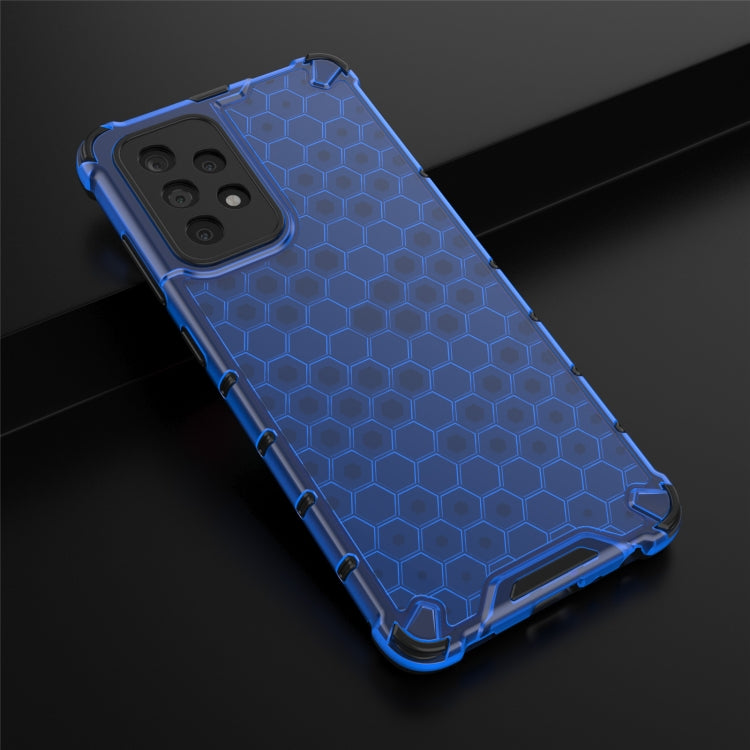 For Samsung Galaxy A52 5G/4G Shockproof Honeycomb PC + TPU Case(Blue) by buy2fix