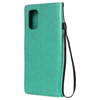 For OnePlus 8T Cat Bee Embossing Pattern Shockproof Horizontal Flip Leather Case with Holder & Card Slots & Wallet(Green) - OnePlus Cases by buy2fix | Online Shopping UK | buy2fix