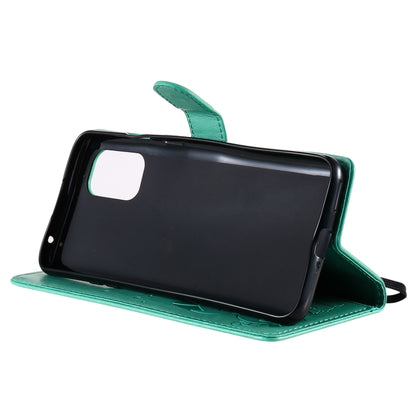 For OnePlus 8T Cat Bee Embossing Pattern Shockproof Horizontal Flip Leather Case with Holder & Card Slots & Wallet(Green) - OnePlus Cases by buy2fix | Online Shopping UK | buy2fix