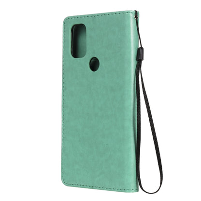 For OnePlus Nord N10 5G Cat Bee Embossing Pattern Shockproof Horizontal Flip Leather Case with Holder & Card Slots & Wallet(Green) - OnePlus Cases by buy2fix | Online Shopping UK | buy2fix