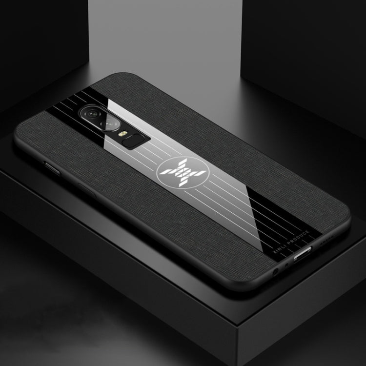 For OnePlus 6 XINLI Stitching Cloth Texture Shockproof TPU Protective Case(Black) - OnePlus Cases by XINLI | Online Shopping UK | buy2fix