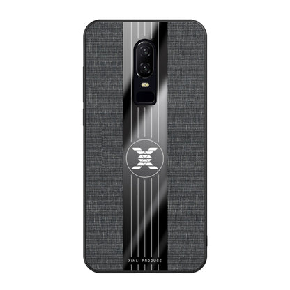 For OnePlus 6 XINLI Stitching Cloth Texture Shockproof TPU Protective Case(Black) - OnePlus Cases by XINLI | Online Shopping UK | buy2fix