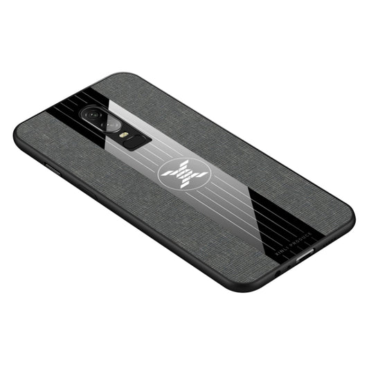 For OnePlus 6 XINLI Stitching Cloth Texture Shockproof TPU Protective Case(Grey) - OnePlus Cases by XINLI | Online Shopping UK | buy2fix