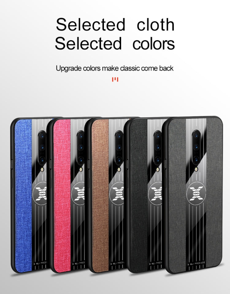 For OnePlus 6 XINLI Stitching Cloth Texture Shockproof TPU Protective Case(Grey) - OnePlus Cases by XINLI | Online Shopping UK | buy2fix
