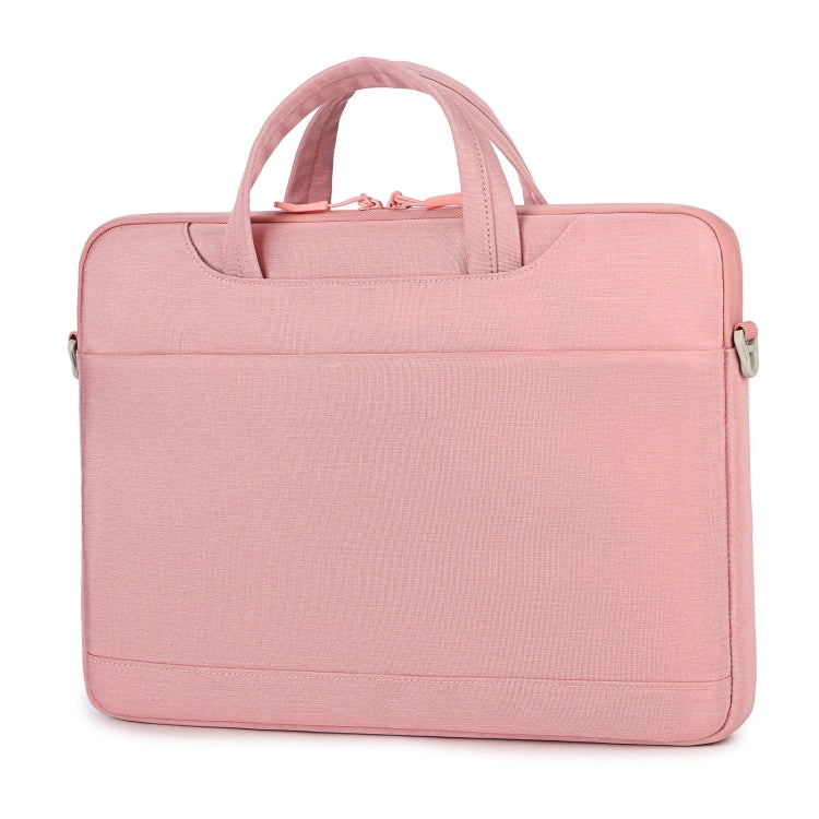 For 13.3-14 inch Laptop Multi-function Laptop Single Shoulder Bag Handbag(Pink) - 13.3 inch by buy2fix | Online Shopping UK | buy2fix