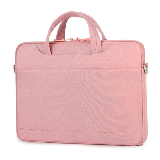 For 13.3-14 inch Laptop Multi-function Laptop Single Shoulder Bag Handbag(Pink) - 13.3 inch by buy2fix | Online Shopping UK | buy2fix