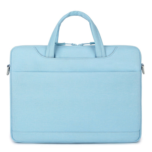 For 13.3-14 inch Laptop Multi-function Laptop Single Shoulder Bag Handbag(Light Blue) by buy2fix