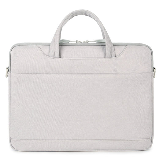 For 15-15.6 inch Laptop Multi-function Laptop Single Shoulder Bag Handbag(Grey) by buy2fix