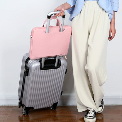 For 15-15.6 inch Laptop Multi-function Laptop Single Shoulder Bag Handbag(Light Blue) by buy2fix