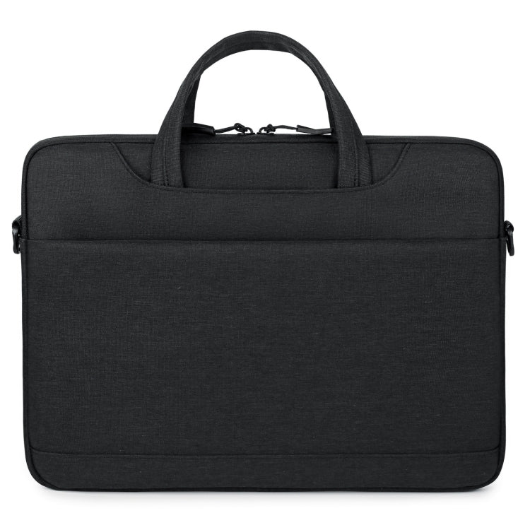 For 15-15.6 inch Laptop Multi-function Laptop Single Shoulder Bag Handbag(Black) by buy2fix