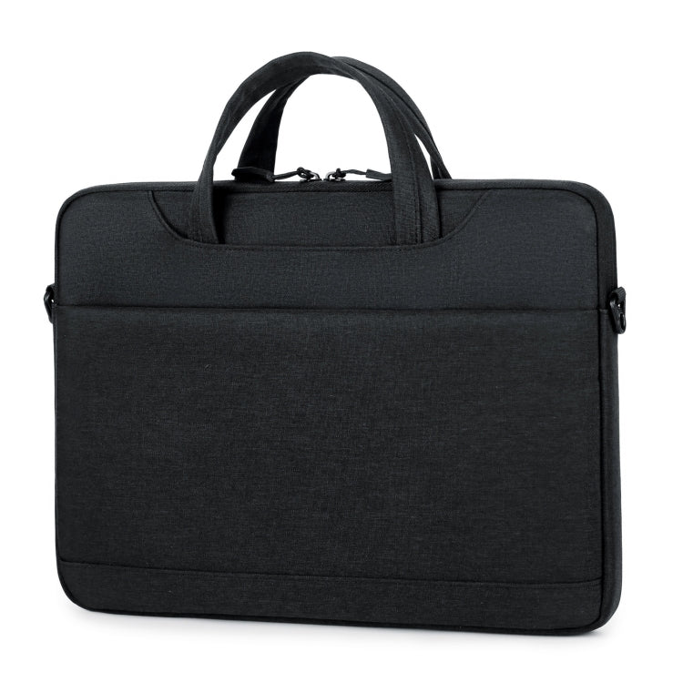 For 15-15.6 inch Laptop Multi-function Laptop Single Shoulder Bag Handbag(Black) by buy2fix